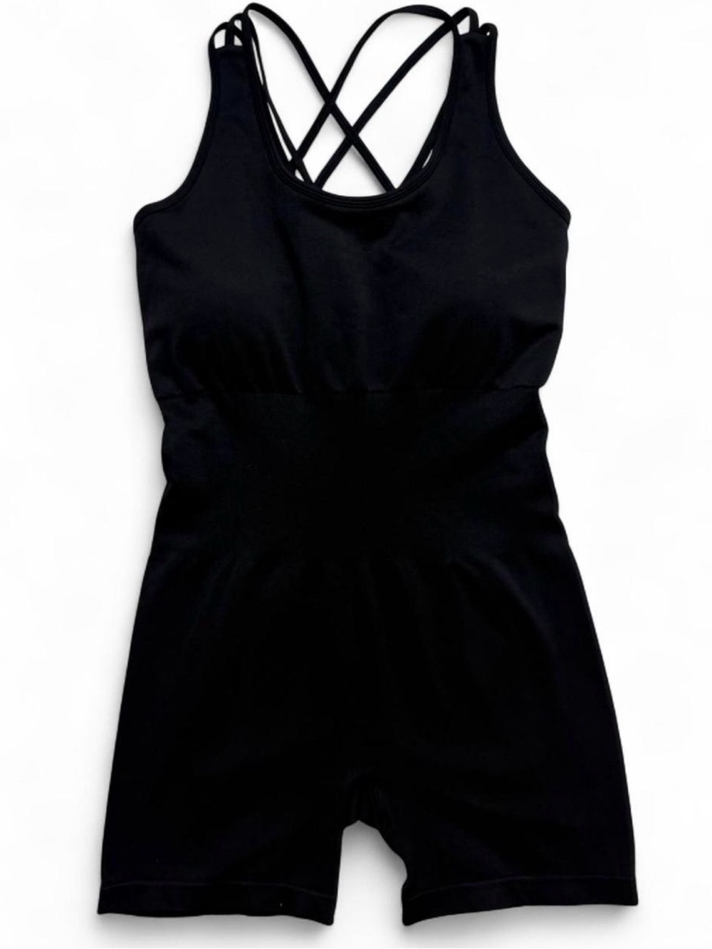 Girls Strappy black One-Piece Bodysuit